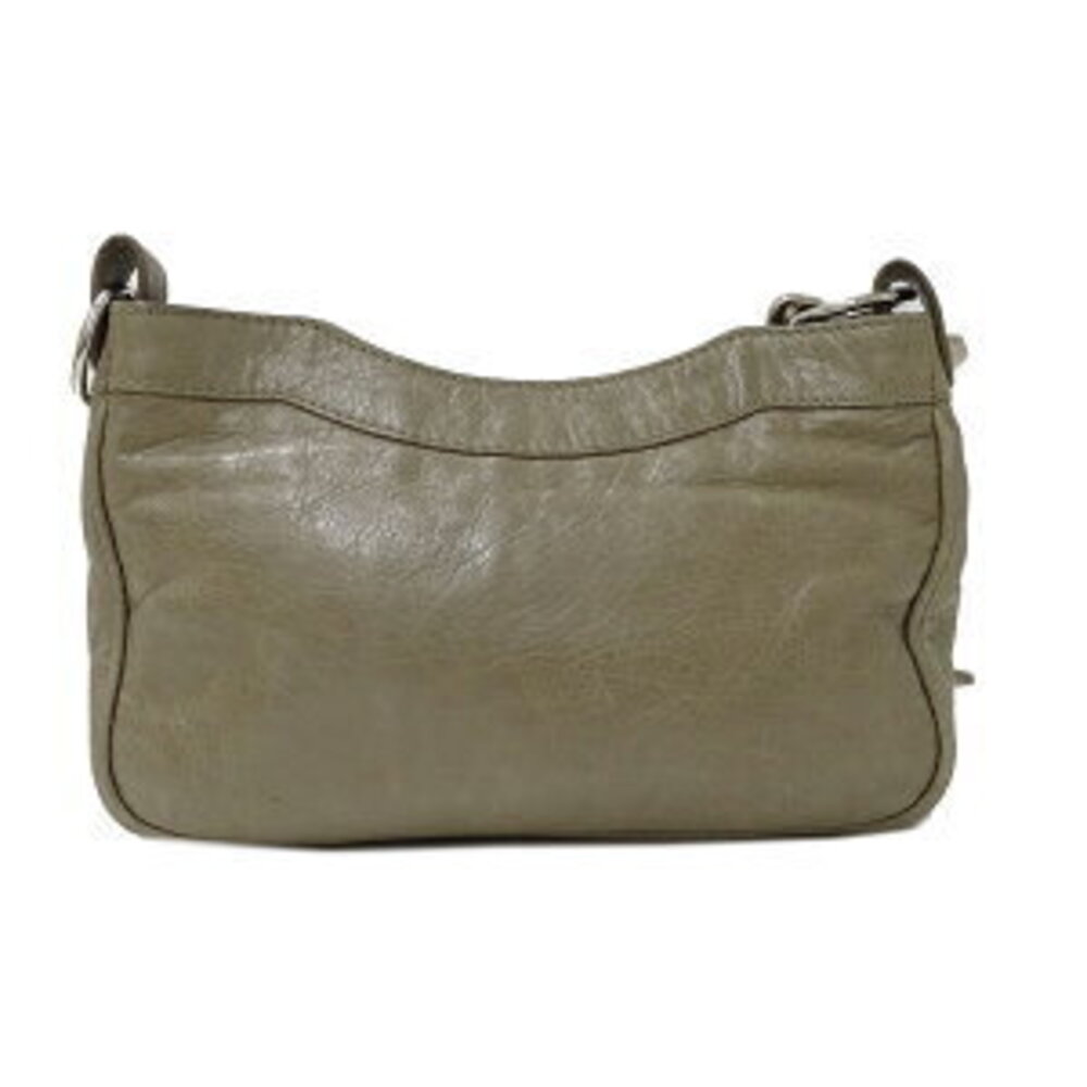 Balenciaga Bag Shoulder Leather Beige Greige Gray Crossbody - Picture 2 of 8